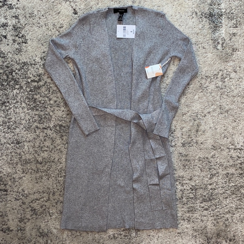 🌶 NWT Forever 21 Resort Duster Cardigan Sweater S
